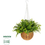 GloboStar Artificial Garden Eucalyptus Hanging Plant ������� �������� ������������ ���� ������ �45 x �45 x Y30cm - (20640)