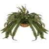 GloboStar Artificial Garden Fern Hanging Plant ������� �������� ������������ ���� ������ �90 x �90 x Y70cm - (20622)