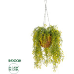 GloboStar Artificial Garden Golden Bell Willow Hanging Plant ������� �������� ������������ ���� ������� ���� �40 x �40 x Y60cm - (20626)