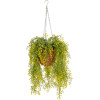 GloboStar Artificial Garden Golden Bell Willow Hanging Plant ������� �������� ������������ ���� ������� ���� �40 x �40 x Y60cm - (20626)