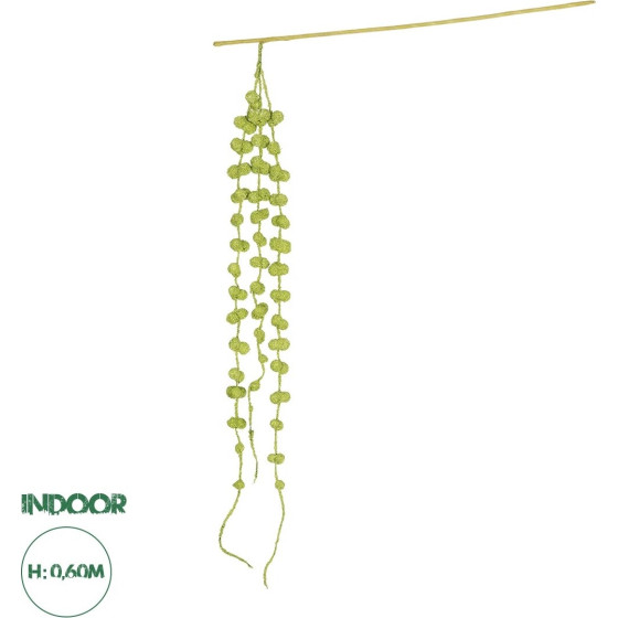 GloboStar Artificial Garden Green Amaranthus Fruit Branch 21453������� ������������ ����� �������� ��������� Y60cm - (21453)