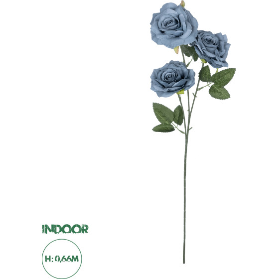 GloboStar Artificial Garden Grey Blue Climbing Rose Branch ������� ������������ ����� ������������ ���� ���� Y66cm - (21188)