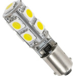 GloboStar BA9S-T4W ����� Ba9S T4W Led 2.66W 266lm 270� Dc 12V IP20 ����� ����� 6000K - 9 x Epistar SMD5050 Chip - �1 x �1 x �4cm - 1 ����� ������� - (81289)