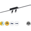 GloboStar Baretti �������� ��������� ������ Led 24W 2688lm 160� & 45� Ac 220-240V IP20 ����������� ����� Cct �� On/Off 2700K/4500K/6000K - Lumileds Smd Chip - ����� ��� - �80 x �5 x �15cm - 3 ������ ������� - (61226)