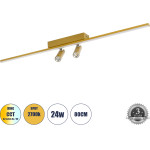 GloboStar Baretti �������� ��������� ������ Led 24W 2688lm 160� & 45� Ac 220-240V IP20 ����������� ����� Cct �� On/Off 2700K/4500K/6000K - Lumileds Smd Chip - ����� - �80 x �5 x �15cm - 3 ������ ������� - (61228)