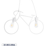 GloboStar Bike Vintage �������� ��������� ������ �� ����� 2 x E27 Ac 220-240V IP20 - ����� - �67 x �3.5 x �41cm - (01300)