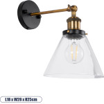 GloboStar Bingley Vintage ��������� ������ - ������ �� ����� 1 x E27 Ac 220-240V IP20 - ������� & ����� - �18 x �28 x �25cm - (01074)
