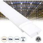 GloboStar Biomi �������� ����������� ��������� Tri-Proof Led 55W 6050lm 120� Ac 220-240V ��������� IP65 ������ ����� 4500K - Lumileds Smd Chip - �150 x �6 x �4cm - 3 ������ ������� - (60168)