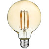 GloboStar Bubble ����� E27 G95 Led 12W 1080lm 360� Ac 220-240V IP20 Ultra ����� ����� 2200K Dimmable - Long Filament Chip - ���� - �9.5 x �9.5 x �13.7cm - 3 ������ ������� - (99041)