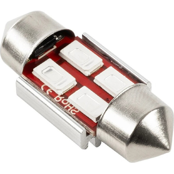 GloboStar C5W �������� ����� Festoonled C5W 31mm Canbus Led 2.5W 200lm 180� Dc 12V IP20 ���� - 4 x Epistar SMD5630 - �1.2 x �1.2 x �3.1cm - 1 ����� ������� - (81311)