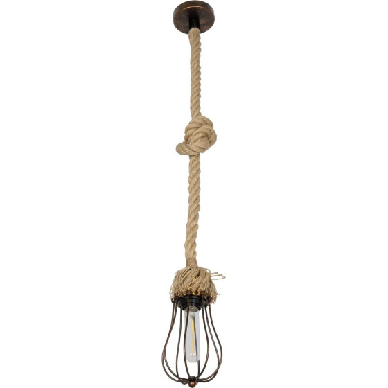 GloboStar Camber Vintage �������� ��������� ������ �� ����� 1 x E27 Ac 220-240V IP20 - ������� & ���� - �12 x �12 x �80cm - (999-0200)