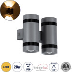 GloboStar Cannonal �������� ��������� ������ - ������ Led 20W 2300lm 30� Ac 220-240V IP20 ����� ����� 2700K - Bridgelux Cob Chip & Tuv Sud Driver - ����� ��� & ���� ������� ��� - �12 x �6.5 x �11cm - 3 ������ ������� - (60579)