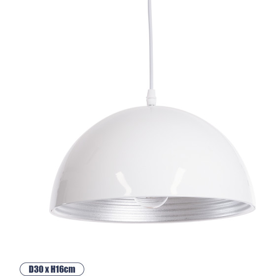 GloboStar Chime �������� �������� ��������� ������ �� ����� 1 x E27 Ac 220-240V IP20 - ����� - �30 x �30 x �16cm - (01030)