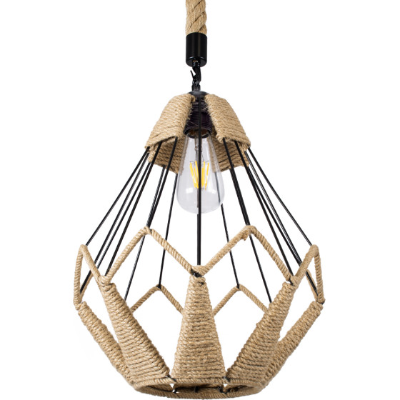 GloboStar Conical Vintage �������� ��������� ������ �� ����� 1 x E27 Ac 220-240V IP20 - ����� & ���� - �30 x �30 x �40cm - (01617)
