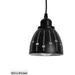 GloboStar Coolie �������� �������� ��������� ������ �� ����� 1 x E27 Ac 220-240V IP20 - ����� & ����� - �12.5 x �12.5 x �11.5cm - (01476)