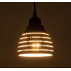 GloboStar Coolie �������� �������� ��������� ������ �� ����� 1 x E27 Ac 220-240V IP20 - ����� & ����� - �12.5 x �12.5 x �11.5cm - (01483)