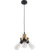 GloboStar Copper Vintage �������� ��������� ������ �� ����� 3 x E27 Ac 220-240V IP20 - ����� & ����� - �14 x �14 x �13cm - (01076)