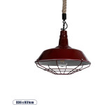 GloboStar Crane Vintage �������� ��������� ������ �� ����� 1 x E27 Ac 220-240V IP20 - ������� & ���� - �36 x �36 x �31cm - (01410)