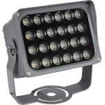 GloboStar Floodxena ��������� ���� Wall Washer Led 24W 2640lm 10� Ac 220-240V ��������� IP65 ����� ����� 2700K - Bridgelux Smd Chip - ���� ������� - �18 x �12 x �18cm - 3 ������ ������� - (90128)