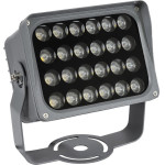 GloboStar Floodxena ��������� ���� Wall Washer Led 24W 2880lm 10� Ac 220-240V ��������� IP65 ����� ����� 6000K - Bridgelux Smd Chip - ���� ������� - �18 x �12 x �18cm - 3 ������ ������� - (90130)