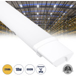 GloboStar Led �������� ����������� ��������� Tri-Proof 60cm 18W 1936lm 120� Ac 220-240V ��������� IP65 �60 x �6 x �4cm ����� ����� 2700K - 3 ������ ������� - (60163)