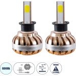 GloboStar Led Hid Kit H3 45 Watt Cob Led 3600 Lumen 9-32 Volt Dc 6000k - (99701)