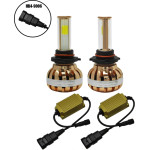 GloboStar Led Hid Kit HB4 9006 Cob Led 45 Watt 4500 Lumen 9-32 Volt Dc 6000k - (99706)
