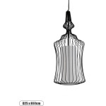 GloboStar Lily Vintage �������� ��������� ������ �� ����� 1 x E27 Ac 220-240V IP20 - ����� & ����� - �25 x �25 x �61cm - (01559)