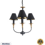 GloboStar Limi Vintage �������� ��������� ������ �� ����� 3 x E14 Ac 220-240V IP20 - ����� & ����� - �55 x �55 x �55cm - (01091)