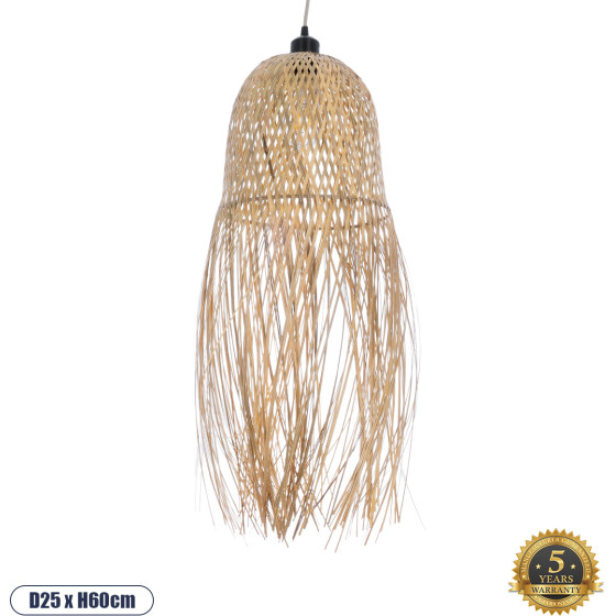 GloboStar Manila Boho �������� ��������� ������ �� ����� 1 x E27 Ac 220-240V IP20 - ���� - �25 x �25 x �60cm - (01713)