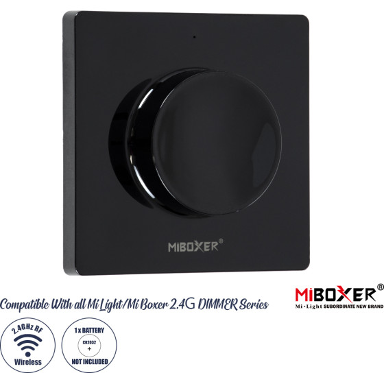 GloboStar MiBoxer-K1-B Rf 2.4G �������� ����������� Knob 1 ����� ��� ��� �� ��������� Miboxer & Milight Controller DC3V 1 x CR2032 IP20 - Rf 2.4G - �8.5 x �8.5 x �2.5cm - 3 ������ ������� - (71444)