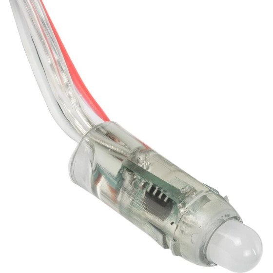 GloboStar Modulari Digital Pixel Module Led 0.3W 24lm 120� Dc 5V ��������� IP66 ��������� Rgbw Dimmable - �3.7 x �1.4 x �1.4cm - ������ 50 �������� - 3 ������ ������� - (73720)