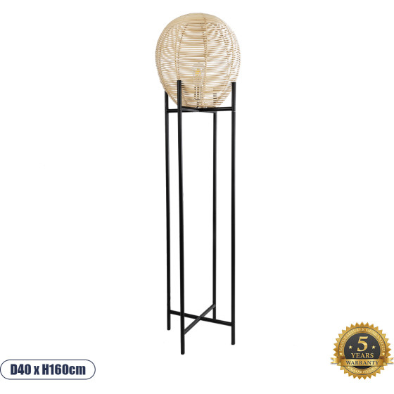 GloboStar Nerina Boho ���������� ��������� �� ����� 1 x E27 Ac 220-240V IP20 - ����� & ���� - �40 x �40 x �160cm - (02016)