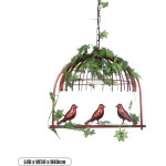 GloboStar Nest Vintage �������� ��������� ������ �� ����� 1 x E27 Ac 220-240V IP20 - ������� & ������� - �48 x �38 x Y40cm - (01642)