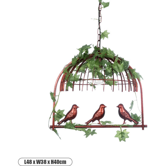 GloboStar Nest Vintage �������� ��������� ������ �� ����� 1 x E27 Ac 220-240V IP20 - ������� & ������� - �48 x �38 x Y40cm - (01642)