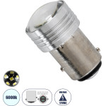 GloboStar P21/5W-1157 ����� P21/5W 1157 BAY15D Led 0.36W 108lm 90� Dc 12V IP20 ����� ����� 6000K - 6 x Epistar SMD2835 Chip - �1.9 x �1.9 x �3cm - 1 ����� ������� - (81205)