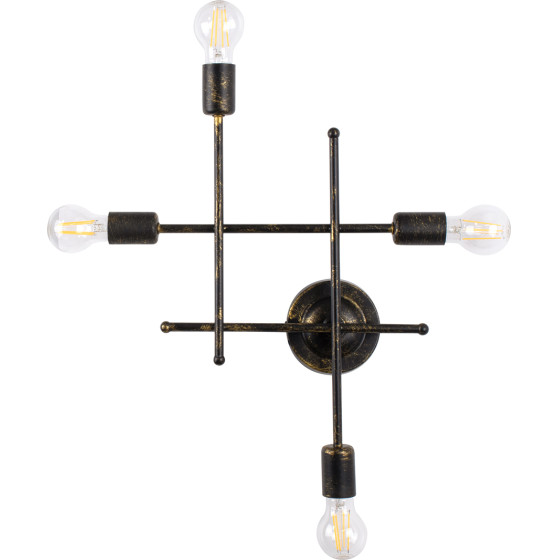 GloboStar Piping Vintage ��������� ������ - ������ �� ����� 4 x E27 Ac 220-240V IP20 - ���������� - �40 x �9 x �52cm - (00663)