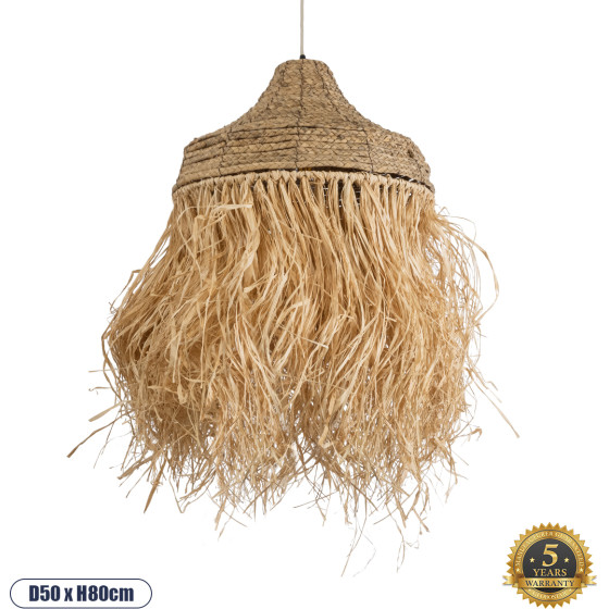 GloboStar Portoferraio Boho �������� ��������� ������ �� ����� 1 x E27 Ac 220-240V IP20 - ���� - �50 x �50 x �80cm - (02185)