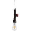 GloboStar Spigot Vintage �������� ��������� ������ �� ����� 1 x E27 Ac 220-240V IP20 - ���� & ������� - �5 x �5 x Y20cm - (01414)