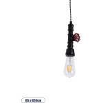 GloboStar Spigot Vintage �������� ��������� ������ �� ����� 1 x E27 Ac 220-240V IP20 - ����� & ������� - �5 x �5 x Y20cm - (01415)