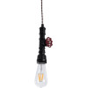 GloboStar Spigot Vintage �������� ��������� ������ �� ����� 1 x E27 Ac 220-240V IP20 - ����� & ������� - �5 x �5 x Y20cm - (01415)