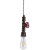 GloboStar Spigot Vintage �������� ��������� ������ �� ����� 1 x E27 Ac 220-240V IP20 - ������� & ������� - �5 x �5 x Y20cm - (01413)