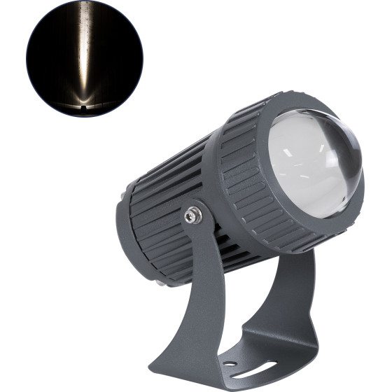 GloboStar Spotfenia ������������� ���� �������� Led 10W 1150lm 5� Dc 24V ��������� IP65 ������ ����� 4500K Dimmable - Bridgelux Cob Chip - ���� ������� - �7 x �7 x �12cm - 3 ������ ������� - (90134)