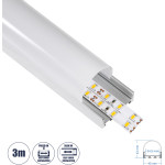 GloboStar SURFACEPENDANT-Profile ������ ���������� - ���� & ������ ������� Led �� ����� ��������� ������� - ����������� & �������� ����� - ������ ������� - ����� - 3 ����� - �300 x �4.5 x �4.2cm - (70870-3M)