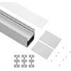 GloboStar SURFACEPENDANT-Profile ������ ���������� - ���� & ������ ������� Led �� ����� ��������� ������� - ����������� & �������� ����� - ������ ������� - ����� - 3 ����� - �300 x �5 x �7cm - (70826-3M)