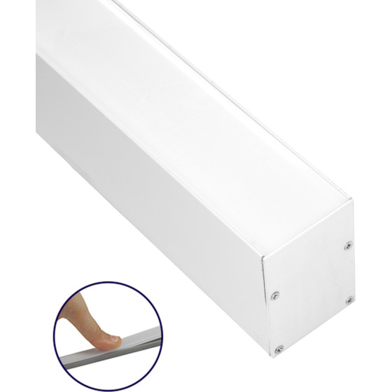 GloboStar SURFACEPENDANT-Profile ������ ���������� - ���� & ������ ������� Led �� ����� ��������� ������� - ����������� & �������� ����� - ������ ������� - ����� - 3 ����� - �300 x �5 x �7cm - (70827-3M)