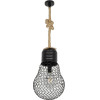 GloboStar Urban Vintage �������� ��������� ������ �� ����� 1 x E27 Ac 220-240V IP20 - ����� & ���� - �28 x �28 x �80cm - (999-0192)