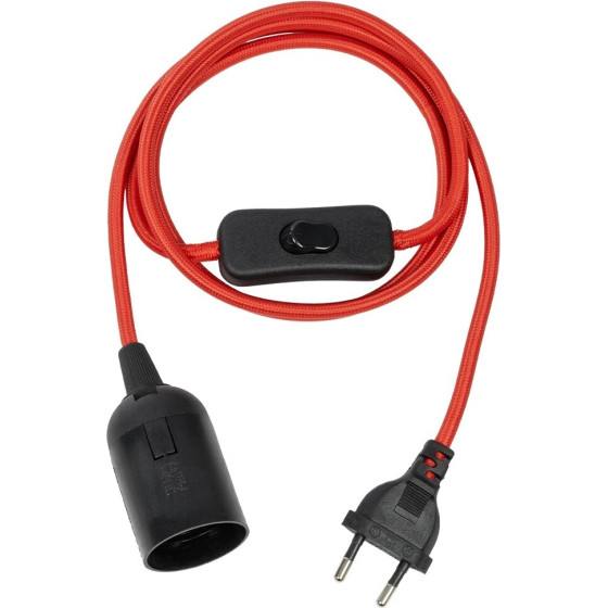 GloboStar Whip �������� Diy ��������� �� ���������� �������, ����� 1 x E27, �������� On/Off & ����� Ac 220-240V IP20 - ������� & ����� - �150 x �4 x �4cm - (77666)
