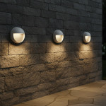 Kelvo Lighting Kelvo Stepart ��������� ����������� / ��������� Led 3W 375lm 45� Ac 220-240V ��������� IP65 ����� ����� 2700K - Lumileds Smd Chip & Tuv Sud Driver - ����� ��� - �16 x �8 x �16cm - 5 ������ ������� - (KLV-101-0097)