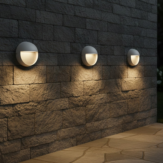 Kelvo Lighting Kelvo Stepart ��������� ����������� / ��������� Led 3W 375lm 45� Ac 220-240V ��������� IP65 ����� ����� 2700K - Lumileds Smd Chip & Tuv Sud Driver - ����� ��� - �16 x �8 x �16cm - 5 ������ ������� - (KLV-101-0097)